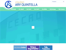 Tablet Screenshot of colegioaryquintella.com.br